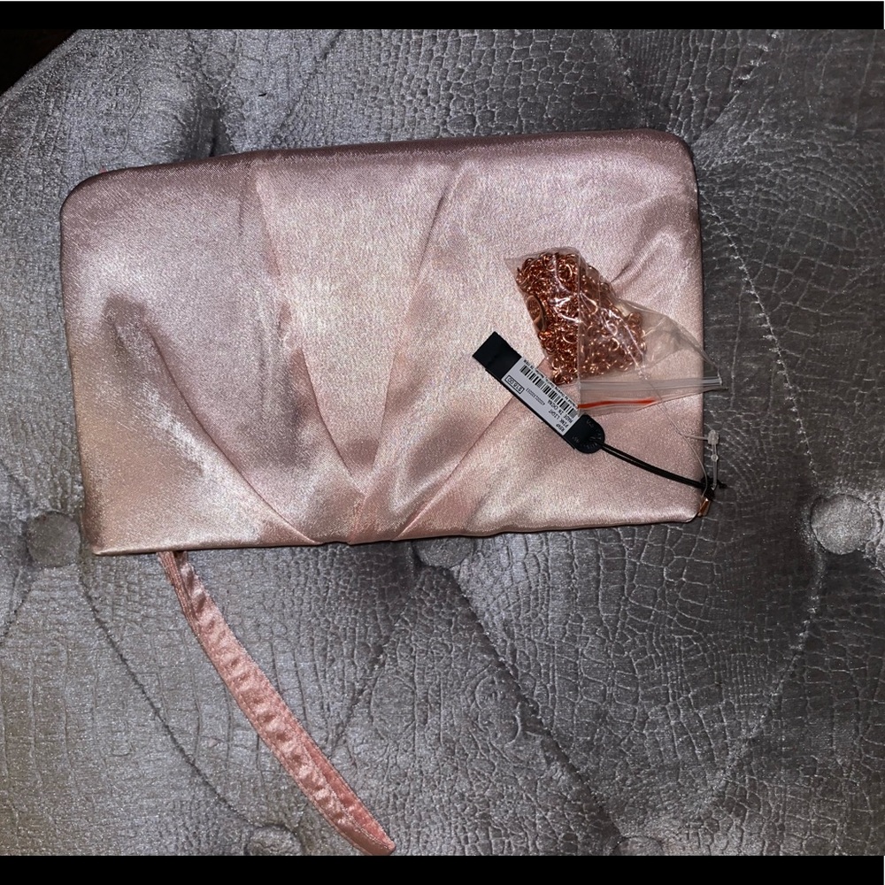 Charming Charlie Pink Wristlet Clutch Purse Bag